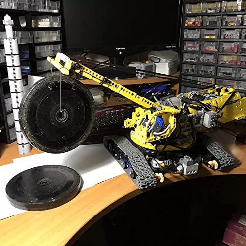 LYMHGHJ Technics Grúa sobre orugas RC para Liebherr LR 11000, MOC-39663 de OleJka, grúa Todoterreno con 10 Motores, 9 Cilindros y 1 Bomba, grúa Exclusiva 3846 Piezas, Compatible con Lego Technic