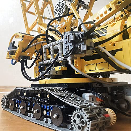 LYMHGHJ Technics Grúa sobre orugas RC para Liebherr LR 11000, MOC-39663 de OleJka, grúa Todoterreno con 10 Motores, 9 Cilindros y 1 Bomba, grúa Exclusiva 3846 Piezas, Compatible con Lego Technic