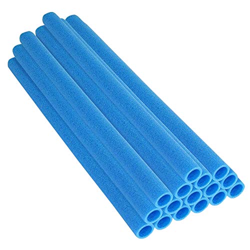 LZQ - 16 protectores de barras para trampolín, postes de red, rollo de espuma, tubos de 92 cm, para 8 barras, red de seguridad, incluye 8 tapas