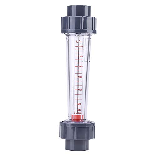 LZS-25 Medidor de flujo Tipo de tubo de plástico 300-3000L / H Rotómetro de agua Medidor de flujo de líquido Herramientas de medición de luz química