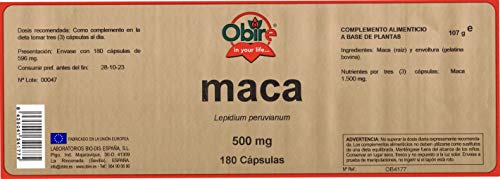 Maca 500 Mg 180 Caps