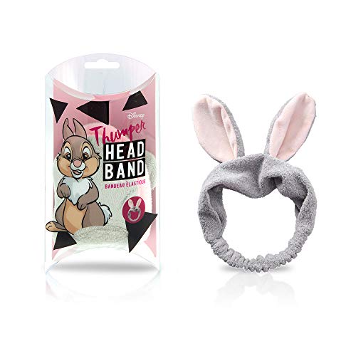 MAD Beauty Diadema Felpa para el Pelo Tambor Disney, Disney Animal Head Band Thumper, Gris