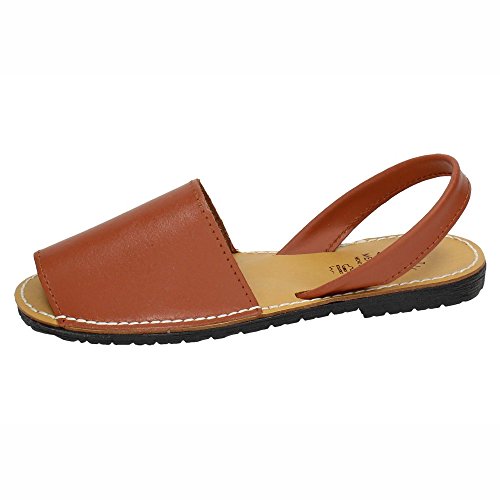MADE IN SPAIN 969 Menorquinas DE Piel Mujer Sandalias Cuero 39