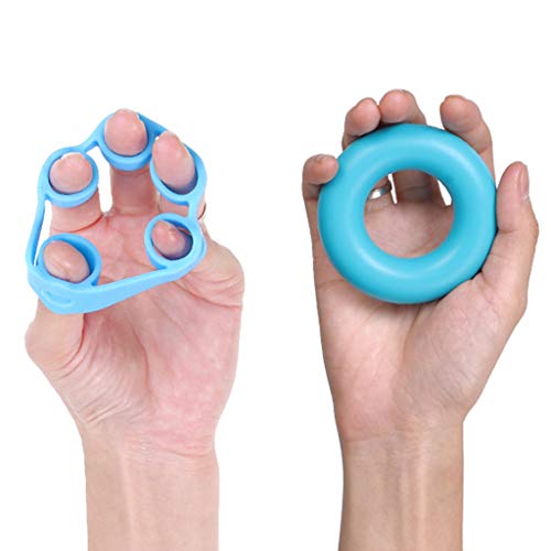MAGELIYA 6 uds Conjunto de Estiramiento de Dedos ejercitador de sílice Agarre Extensor de Entrenamiento de Mano fortalecedores de antebrazo