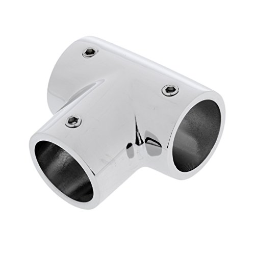MagiDeal 6 Piezas 25mm Accesorios de Barandilla para Barcos 90 Grados tee - 316 Acero Inoxidable