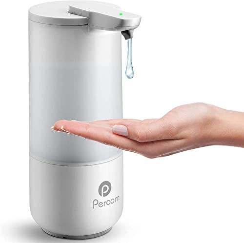 Makibali Dispensador de jabón automático sin contacto eléctrico, dispensador de jabón desinfectante con sensor de movimiento por infrarrojos, IPX6, impermeable, 8,5 onzas/250 ml