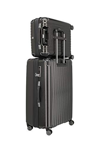 Maleta equipaje de mano TITAN de 4 ruedas con candado TSA + pliegue de expansión, serie de maletas BARBARA GLINT: maleta de ruedas de cubierta dura exclusiva de diseño moderno, 55 cm, 39 litros (ext.)