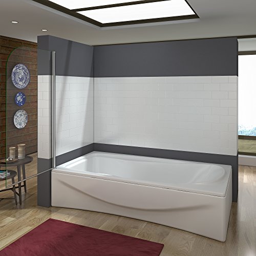 Mampara Bañera Abatible 1 Hoja Pivotante Cristal 5mm 80x140cm