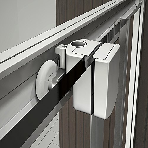 Mampara Semicircular Cabina de Ducha Puerta Corredera Gris Mate Vidrio Templado 5 mm Curva Italiana 80x80x185cm