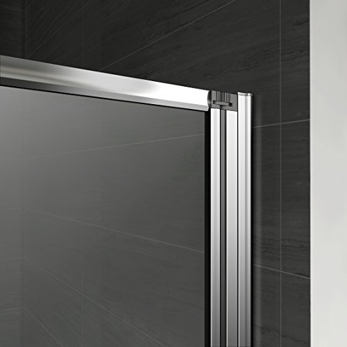 Mamparas pantalla de bañera biombo 5 veces plegable de Aica 1200 x 1400mm
