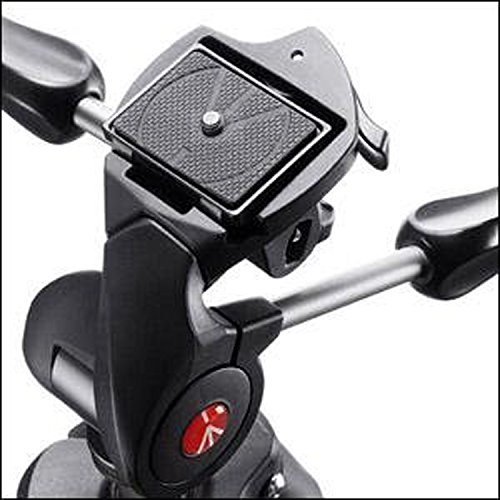 Manfrotto Compact Advanced, Trípode Fotográfico con Rótula 3 Way , para Cámaras Réflex Digitales (DSLR) y Dispositivos Digitales de hasta 5kg de Peso,MKCOMPACTADV-BK, Negro