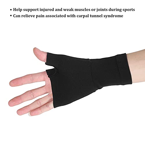 Manga de apoyo para el pulgar de la muñeca, manga de compresión para el túnel del carpelo, dolor de muñeca, artritis, alivio del dolor de tendinitis, guantes de compresión para artritis(S)