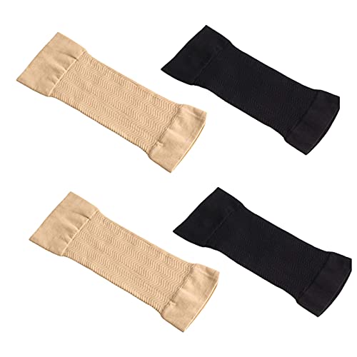 Manga del Brazo Coderas Deportivas Grandes para Codera Codo Tenista Codo de Golfista Adelgazar con un Solo Brazo Elástico Transpirable Antideslizante Unisex Alivio Dolor Articulación(4 Pares)