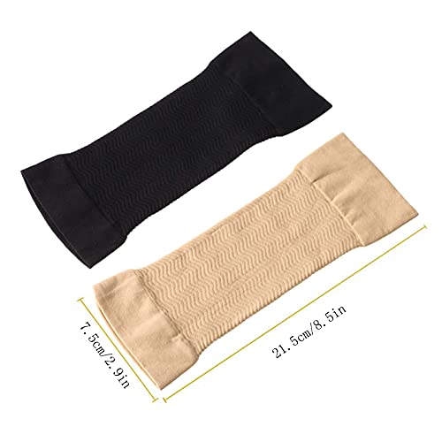 Manga del Brazo Coderas Deportivas Grandes para Codera Codo Tenista Codo de Golfista Adelgazar con un Solo Brazo Elástico Transpirable Antideslizante Unisex Alivio Dolor Articulación(4 Pares)
