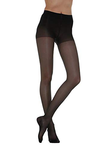 MANIFATTURA BERNINA Elite 4083 (talla 1 negro) - Pantimedias de compresión graduada para mujer 70 Denieres