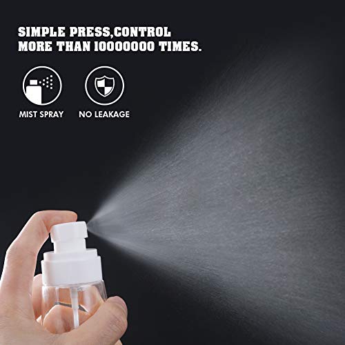 MAQUITA Spray Bottles, paquete de 6 atomizadores de perfume Botella de 3 colores Botella de fragancia Atomizador de viaje Mini tama?o Contenedores de l¨ªquido rellenables (100 ml)