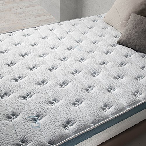 marckonfort Colchón Visco-Gel Feran Ice 150x190 cm, 22 cm Altura con 1 cm de Visco-Gel de 65 kg/m3 + Independencia de lechos + Firmeza: Media + Extremadamente Durable