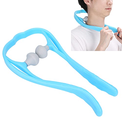 Masaje Manual Con Rodillo Para El Cuello, Cómodo Y Multifuncional Diseño Ergonómico Herramienta De Masaje Para El Cuello Operación Simple Para El Cuello Para El Hombro Para La Mano(azul)