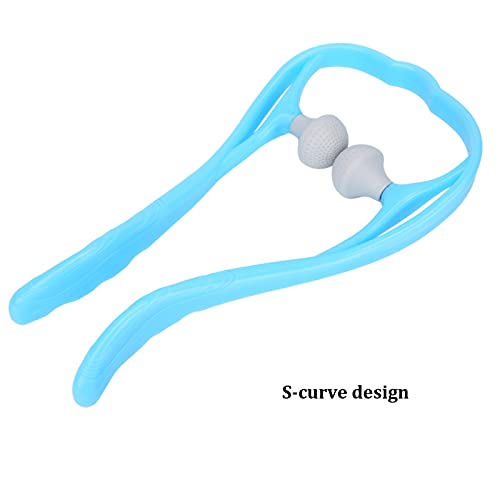 Masaje Manual Con Rodillo Para El Cuello, Cómodo Y Multifuncional Diseño Ergonómico Herramienta De Masaje Para El Cuello Operación Simple Para El Cuello Para El Hombro Para La Mano(azul)