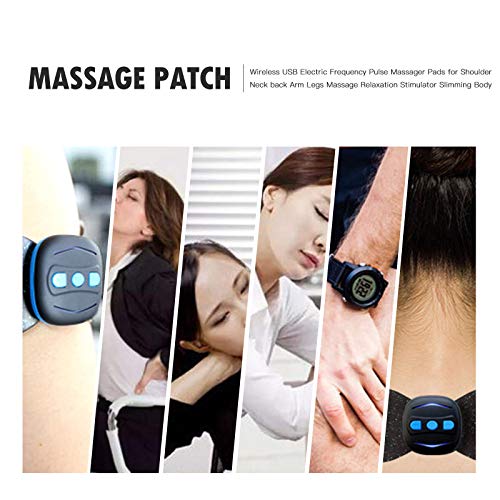 Masajeador Inalámbrico Mini Unidad Electrónica Tens Almohadillas Estimuladoras Musculares para Dolor De Espalda Ciática Artritis Alivio del Dolor Fisioterapia De Pulso Corporal