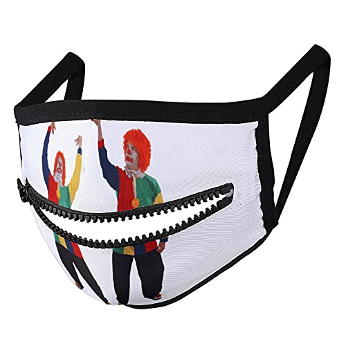 Máscara con cremallera Artes Decorativas Impresión Rojo Peluca Divertida Gente Mostrar Emoticones Polvo Cubiertas Boca Salud Paja Escudos Cierre de cremallera