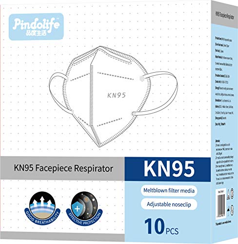 Mascarilla KN95 de 4 Capas, Filtración 95% (Paquete de 10 Unidades)
