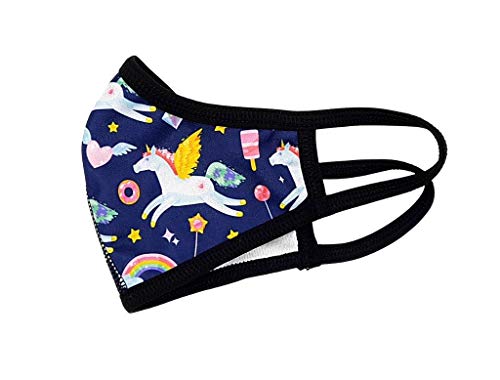 mascarilla tela homologada Talla Infantil - Unicornio Volador - mascarillas tela homologadas lavables y mascarilla reutilizable - mascarillas reutilizables homologadas - mascarilla deportiva