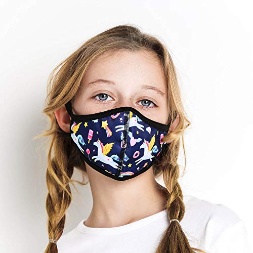 mascarilla tela homologada Talla Infantil - Unicornio Volador - mascarillas tela homologadas lavables y mascarilla reutilizable - mascarillas reutilizables homologadas - mascarilla deportiva