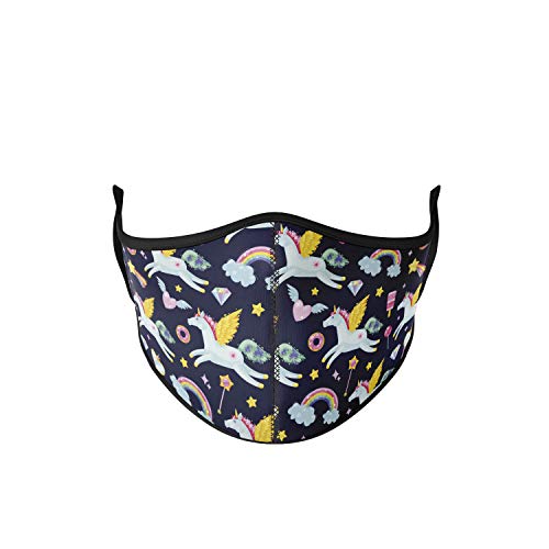 mascarilla tela homologada Talla Infantil - Unicornio Volador - mascarillas tela homologadas lavables y mascarilla reutilizable - mascarillas reutilizables homologadas - mascarilla deportiva
