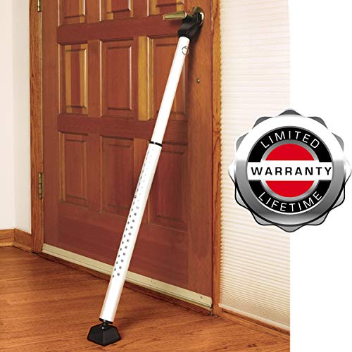 Master Lock 265EURD Barra de Seguridad [Regulable-de 70 cm a 112 cm] Bisagras 265EURD-Ideal Puertas Correderas para Patio