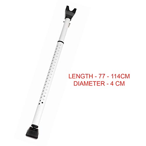 Master Lock 265EURD Barra de Seguridad [Regulable-de 70 cm a 112 cm] Bisagras 265EURD-Ideal Puertas Correderas para Patio