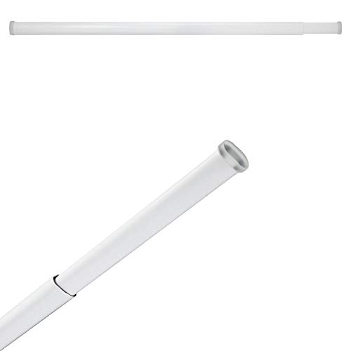 MAURER 5340004 Barra Visillo Extensible 85.5/150 cm. con Muelle Presion Ajustable (1 Pieza), Cranberry, 85,5/150 cm