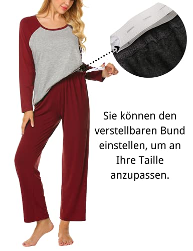 MAXMODA Ropa Premamá Lactancia Pijama Conjunto Maternidad Invierno Pijama Premamá Embarazo