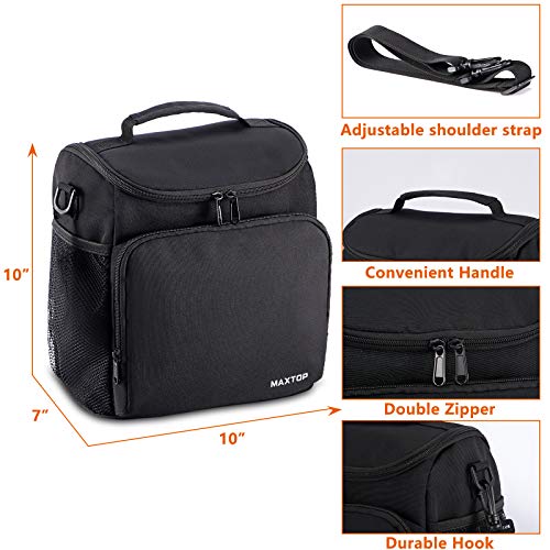 MAXTOP Bolsa De Aislamiento Térmico,bolsa Termostática,bolsa De Almuerzo Portátil Grande,bolsa De Enfriamiento Con Correa De Hombro Ajustable, Adecuada Para Oficina/escuela/picnic.