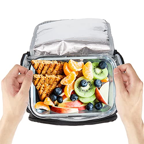 MAXTOP Bolsa De Aislamiento Térmico,bolsa Termostática,bolsa De Almuerzo Portátil Grande,bolsa De Enfriamiento Con Correa De Hombro Ajustable, Adecuada Para Oficina/escuela/picnic.