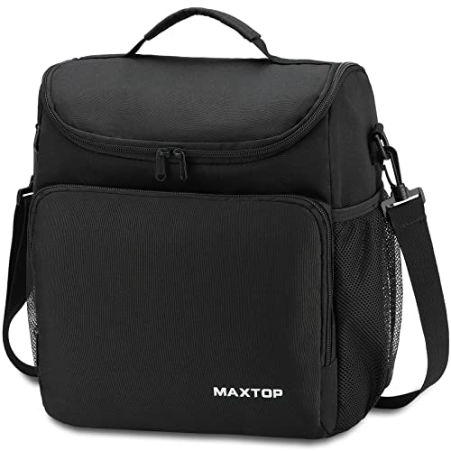 MAXTOP Bolsa De Aislamiento Térmico,bolsa Termostática,bolsa De Almuerzo Portátil Grande,bolsa De Enfriamiento Con Correa De Hombro Ajustable, Adecuada Para Oficina/escuela/picnic.