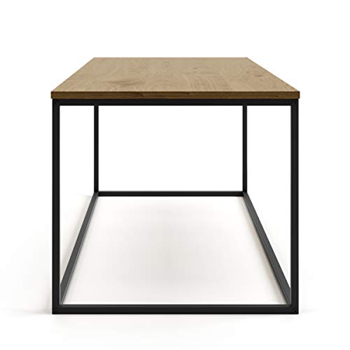 Mc Haus MARA - Mesa de Centro Rectangular, Negra, 100 x 50 x 45 cm