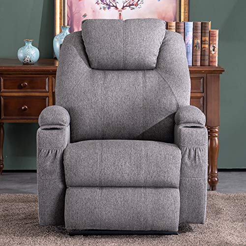 MCombo 7061 - Sillón de relax eléctrico con función de vibración y calefacción