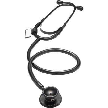 MDF® Dual Head Estetoscopio ligero de doble cabeza - Garantía de por vida & Programa-piezas-gratuitas-de-por-vida - Todo Negro (MDF747-BO)