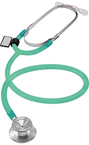 MDF® Dual Head Estetoscopio ligero de doble cabeza - Garantía de por vida & Programa-piezas-gratuitas-de-por-vida - Verde Translúcido (MDF747-IAN)