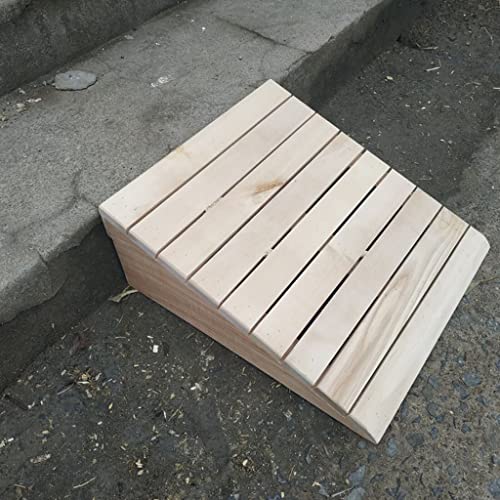 Meahyny Rampas de umbral de Madera para Pasos con la Pendiente al Aire Libre de la manija de Transporte, la rampa de transición Antideslizante de 2.7-6 en Aumento para automóviles/Motocicleta/s