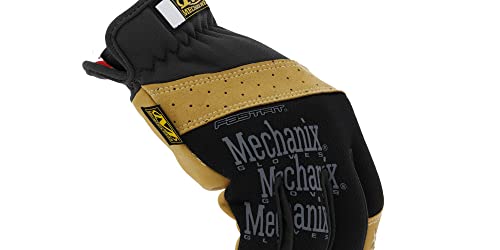 Mechanix Wear - Material4X Guantes FaSTFit (Medio, Negro / Marrón)
