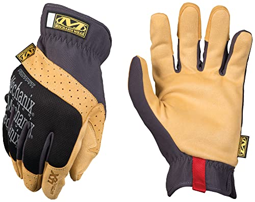 Mechanix Wear - Material4X Guantes FaSTFit (Medio, Negro / Marrón)