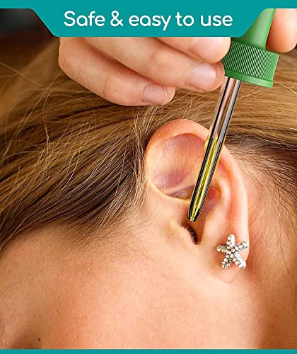 Medi Grade Gotas para Oídos de Aceite de Oliva Virgen Extra - Botella de 10 ml - 100% Grado Médico - Ablanda y Elimina la Acumulación de Cerumen Oído - Uso con el Limpiador de Oídos - Alivio Rápido…