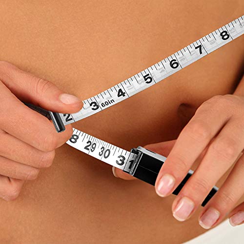 Medidor de grasa corporal y cinta métrica para el cuerpo - Analizador de grasa corporal con pliegue de la piel y herramienta de medición del IMC de MEDca