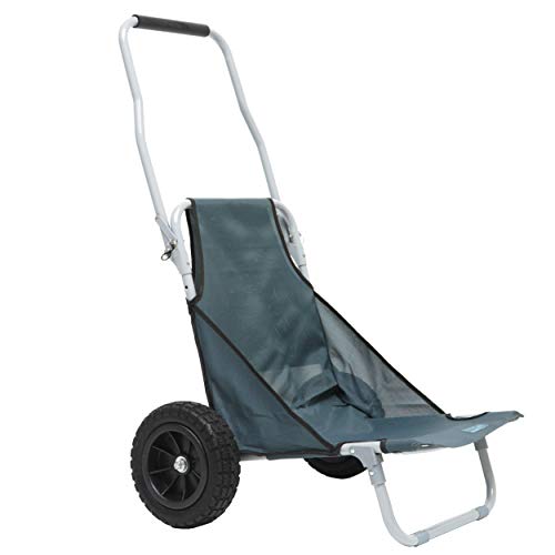 Meerweh Silla de Playa, Tela, Gris, 69 x 45 x 110 cm