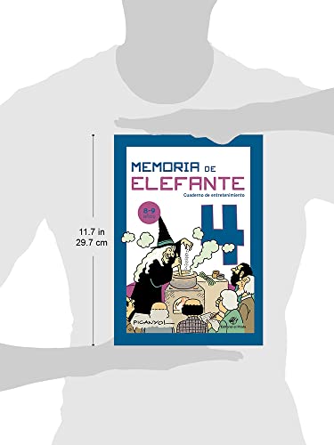 Memoria de elefante 4: cuaderno de entretenimiento: Juegos para niños de 8 y 9 años: cuarto de primaria: Cuadernillo de actividades (cuadernos de actividades)