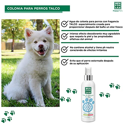 MENFORSAN Agua de Colonia para Perros Talco - 125 ml