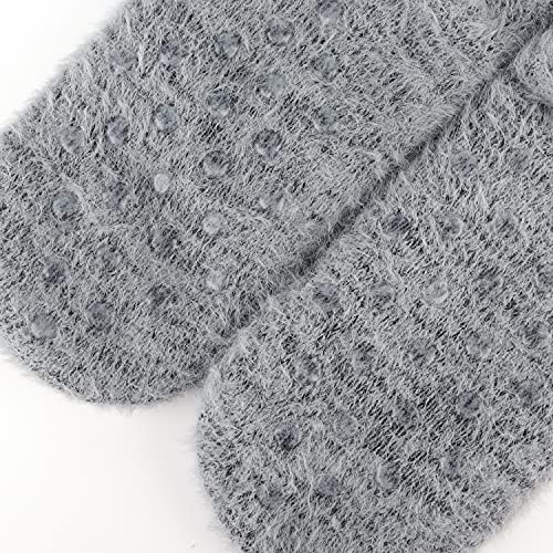 Merclix Calcetines Gatos Mujer, Calcetines Antideslizantes Mujer, Calcetines Gatos, Regalo Gato, Calcetines Termicos Invierno para Casa