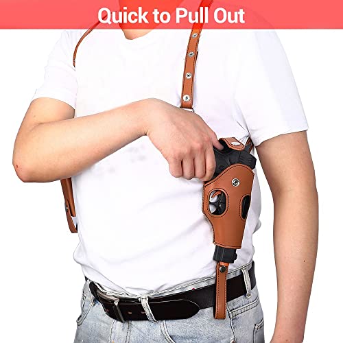 MEROURII Pistola de Pistola de Hombros, Pistola Vertical Funda de Hueso Doble Hombro Oculto con Correas Ajustables para G43,45